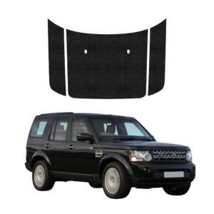 Komplektas 3w1 Juoda techninė apsauginė danga variklio dangčiui Land Rover Discovery 4 (2009-2017) GRIZZ HeavyDuty Black