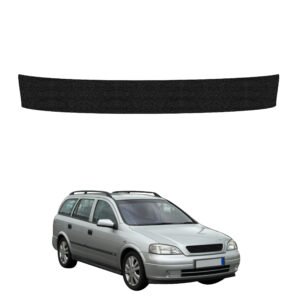 Juoda techninė apsauginė danga bagažinės slenksčiui Opel Astra G universalas (1998-2009) GRIZZ HeavyDuty Black