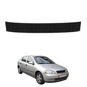 Juoda techninė apsauginė danga bagažinės slenksčiui Opel Astra G hečbekas 5D (1998-2009) GRIZZ HeavyDuty Black