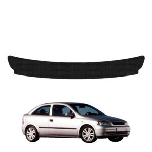 Juoda techninė apsauginė danga bagažinės slenksčiui Opel Astra G hečbekas 3D (1998-2009) GRIZZ HeavyDuty Black