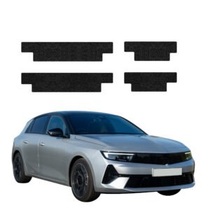 Komplektas 4w1 Juoda techninė apsauginė danga slenksčiams Opel Astra (2021-2024) GRIZZ HeavyDuty Black