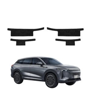 Komplektas 4w1 Juoda techninė apsauginė danga slenksčiams OMODA 9 Super Hybrid (2025-2026) GRIZZ HeavyDuty Black