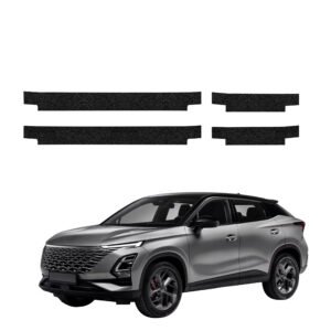 Komplektas 4w1 Juoda techninė apsauginė danga slenksčiams OMODA 5 Facelift (2024-2026) GRIZZ HeavyDuty Black