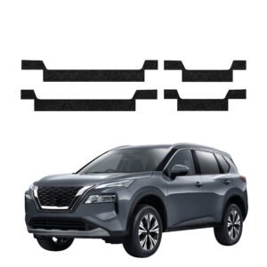 Komplektas 4w1 Juoda techninė apsauginė danga slenksčiams Nissan X-Trail Facelift (2024-2026) GRIZZ HeavyDuty Black