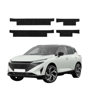 Komplektas 4w1 Juoda techninė apsauginė danga slenksčiams Nissan Qashqai 3 Facelift (2024-2026) GRIZZ HeavyDuty Black