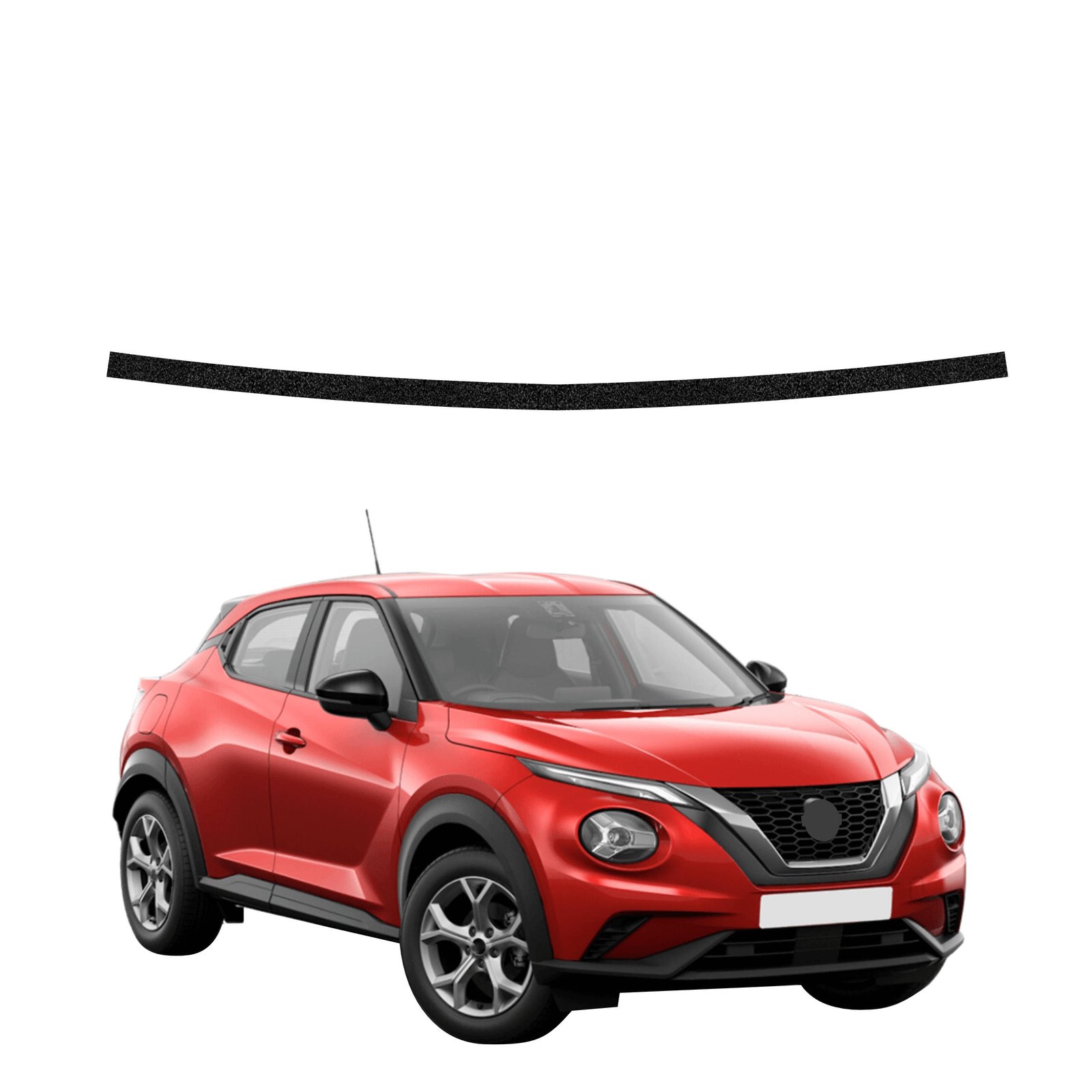 Juoda techninė apsauginė danga bagažinės slenksčiui Nissan Juke Facelift (2024-2026) GRIZZ HeavyDuty Black