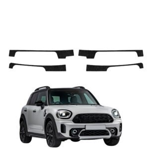 Komplektas 4w1 Juoda techninė apsauginė danga slenksčiams Mini Countryman (2023-2026) GRIZZ HeavyDuty Black