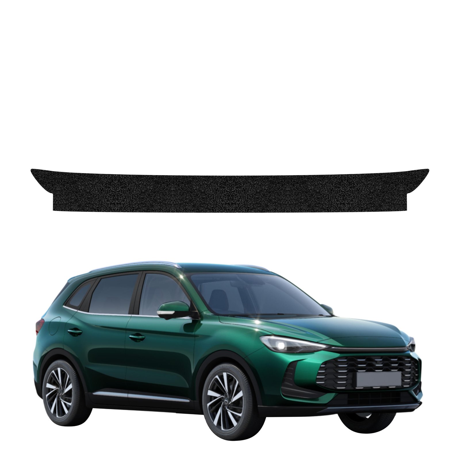 Juoda techninė apsauginė danga bagažinės slenksčiui MG ZS Hybrid+ (2024-2026) GRIZZ HeavyDuty Black