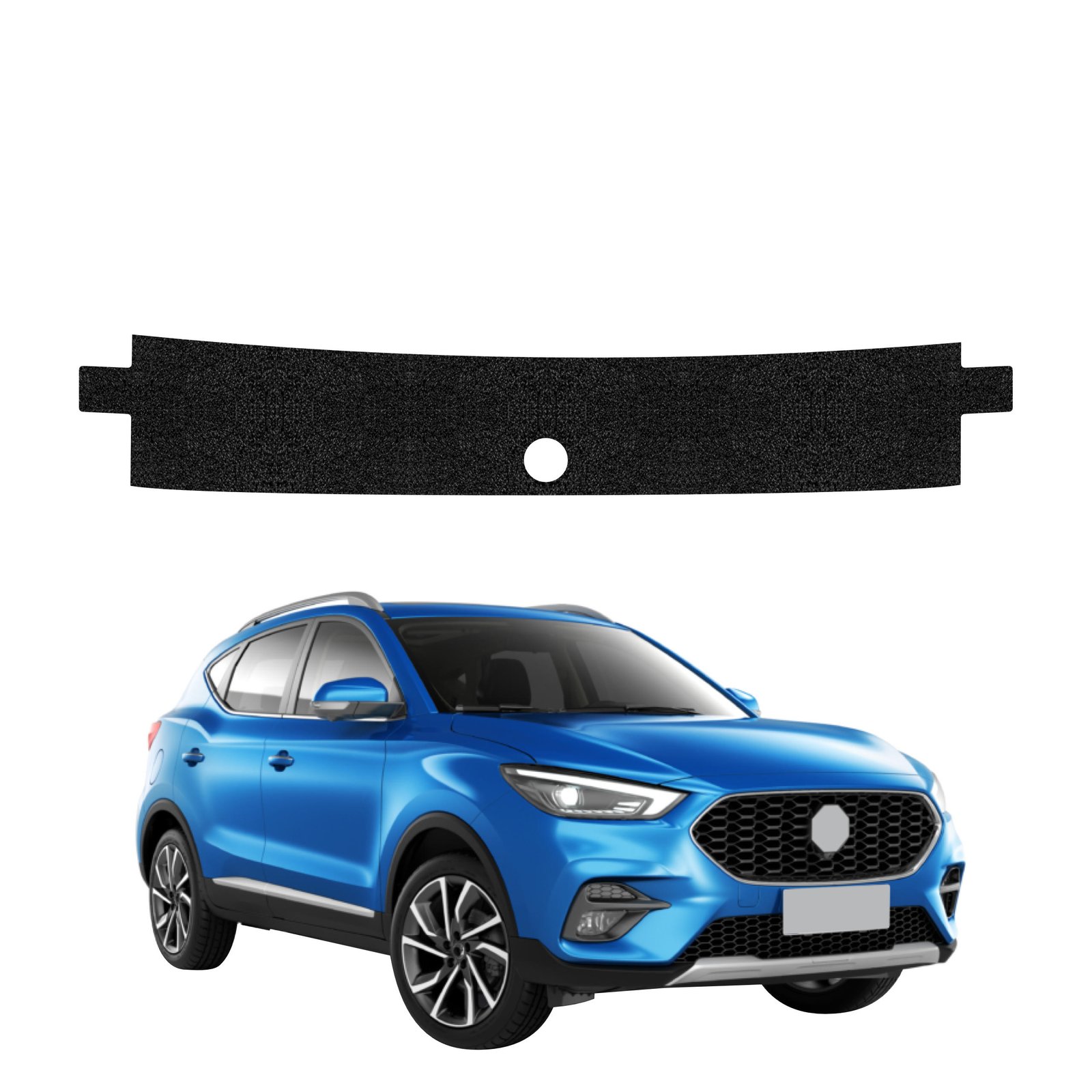 Juoda techninė apsauginė danga bagažinės slenksčiui MG ZS Classic (2019-2025) GRIZZ HeavyDuty Black