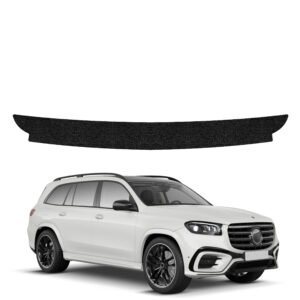 Juoda techninė apsauginė danga bagažinės slenksčiui Mercedes GLS 450d (2023-2026) GRIZZ HeavyDuty Black