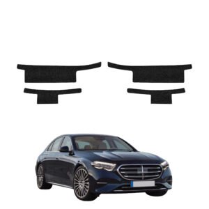 Komplektas 4w1 Juoda techninė apsauginė danga slenksčiams Mercedes E Klasa (2016-2023) GRIZZ HeavyDuty Black