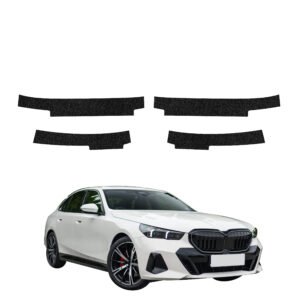 Komplektas 4w1 Juoda techninė apsauginė danga slenksčiams BMW 5 universalas G60 520d (2024-2026) GRIZZ HeavyDuty Black