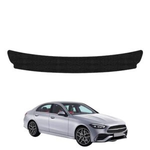 Juoda techninė apsauginė danga bagažinės slenksčiui Mercedes C Klasa (2021-2026) GRIZZ HeavyDuty Black