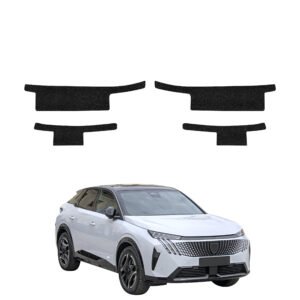 Komplektas 4w1 Juoda techninė apsauginė danga slenksčiams Peugeot 3008 (2024-2026) GRIZZ HeavyDuty Black