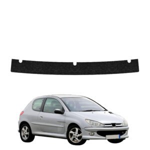 Juoda techninė apsauginė danga bagažinės slenksčiui Peugeot 206 (1998-2009) GRIZZ HeavyDuty Black