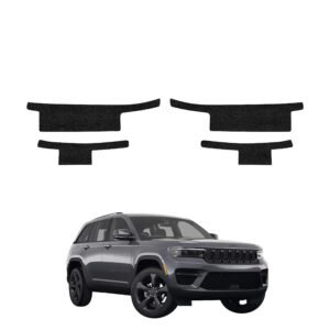 Komplektas 4w1 Juoda techninė apsauginė danga slenksčiams Jeep Grand Cherokee (2025-2026) GRIZZ HeavyDuty Black