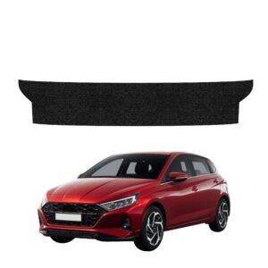 Juoda techninė apsauginė danga bagažinės slenksčiui Hyundai i20 (2023-2026) GRIZZ HeavyDuty Black