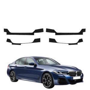 Komplektas 4w1 Juoda techninė apsauginė danga slenksčiams BMW 5 G30 Sedan (2023-2026) GRIZZ HeavyDuty Black