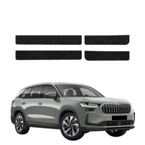 Komplektas 4w1 Juoda techninė apsauginė danga slenksčiams Skoda Kodiaq 2 (2024-2026) GRIZZ HeavyDuty Black