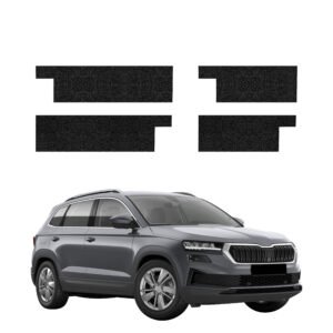 Komplektas 4w1 Juoda techninė apsauginė danga slenksčiams Skoda Karoq Facelift (2022-2026) GRIZZ HeavyDuty Black