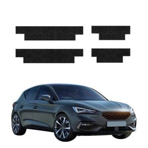 Komplektas 4w1 Juoda techninė apsauginė danga slenksčiams Seat Leon (2024-2026) GRIZZ HeavyDuty Black