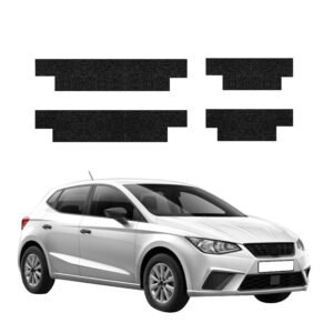 Komplektas 4w1 Juoda techninė apsauginė danga slenksčiams Seat Ibiza (2021-2026) GRIZZ HeavyDuty Black