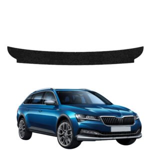 Juoda techninė apsauginė danga bagažinės slenksčiui Skoda Superb 3 Combi (2019-2023) GRIZZ HeavyDuty Black