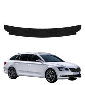 Juoda techninė apsauginė danga bagažinės slenksčiui Skoda Superb 3 Combi (2016-2019) GRIZZ HeavyDuty Black