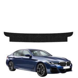 Juoda techninė apsauginė danga bagažinės slenksčiui BMW 5 G30 Sedan (2023-2026) GRIZZ HeavyDuty Black