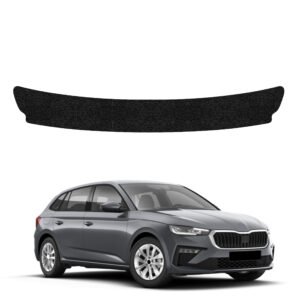 Juoda techninė apsauginė danga bagažinės slenksčiui Skoda Scala (2023-2026) GRIZZ HeavyDuty Black
