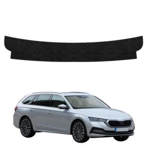 Juoda techninė apsauginė danga bagažinės slenksčiui Skoda Octavia 4 universalas (2019-2024) GRIZZ HeavyDuty Black