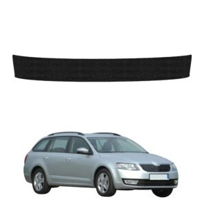 Juoda techninė apsauginė danga bagažinės slenksčiui Skoda Octavia 3 universalas 5D (2017-2020) GRIZZ HeavyDuty Black