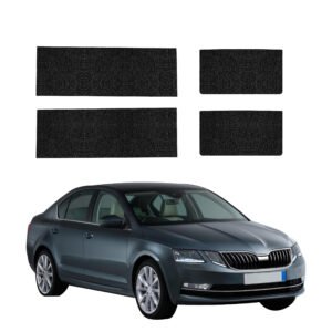 Komplektas 4w1 Juoda techninė apsauginė danga slenksčiams Skoda Octavia 3 (2017-2020) GRIZZ HeavyDuty Black