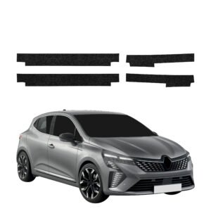Komplektas 4w1 Juoda techninė apsauginė danga slenksčiams Renault Clio (2023-2024) GRIZZ HeavyDuty Black