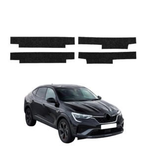 Komplektas 4w1 Juoda techninė apsauginė danga slenksčiams Renault Arkana (2022-2026) GRIZZ HeavyDuty Black
