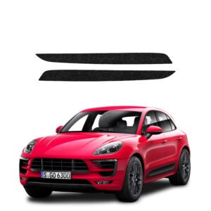 Komplektas 2w1 Juoda techninė apsauginė danga slenksčiams Porsche Macan GTS (2021-2024) GRIZZ HeavyDuty Black