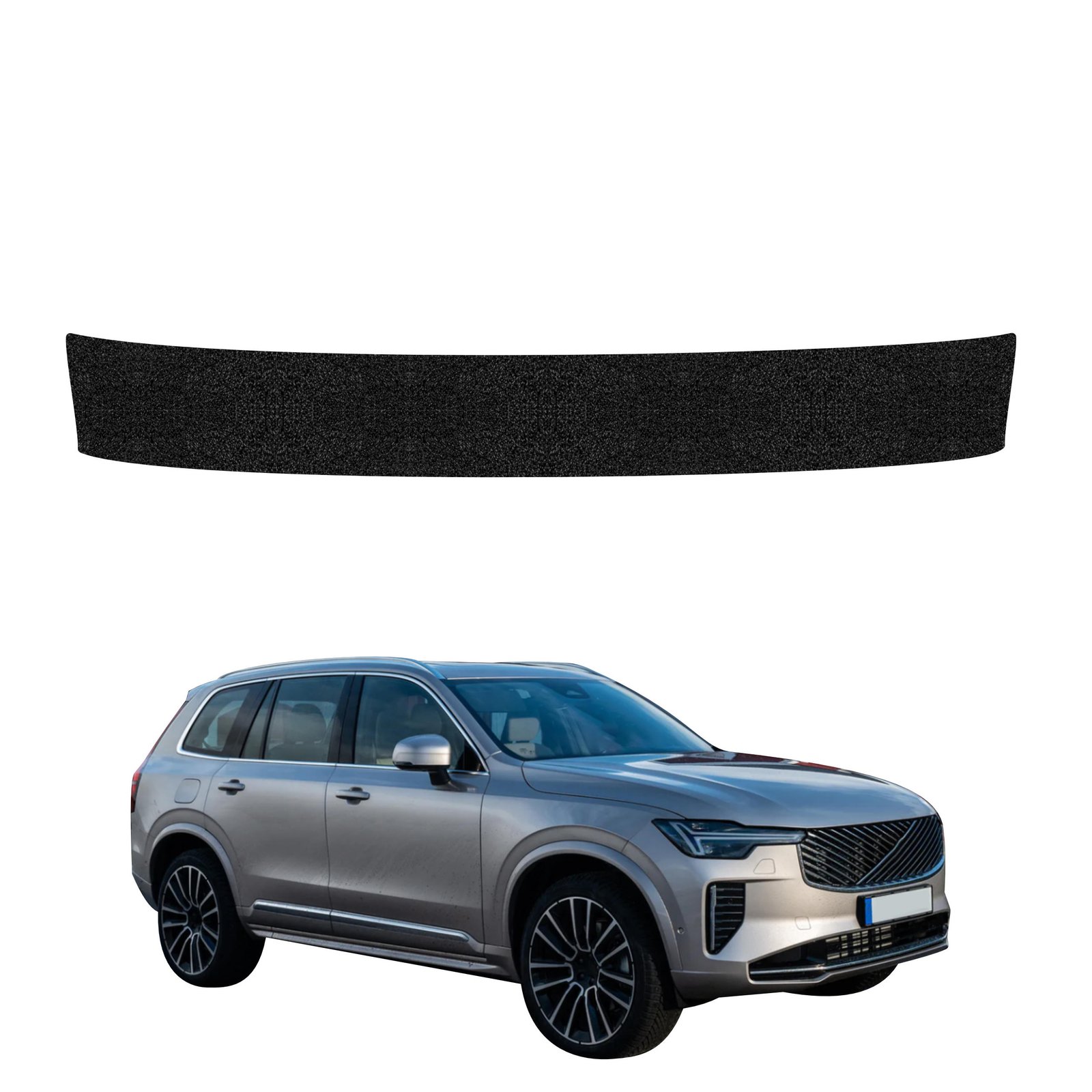 Juoda techninė apsauginė danga bagažinės slenksčiui Volvo XC90 (2026) GRIZZ HeavyDuty Black