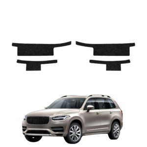 Komplektas 4w1 Juoda techninė apsauginė danga slenksčiams Volvo XC90 (2015-2020) GRIZZ HeavyDuty Black