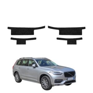 Komplektas 4w1 Juoda techninė apsauginė danga slenksčiams Volvo XC90 (2014-2024) GRIZZ HeavyDuty Black
