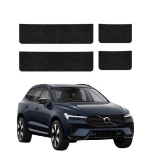 Komplektas 4w1 Juoda techninė apsauginė danga slenksčiams Volvo XC60 2 (2022-2026) GRIZZ HeavyDuty Black