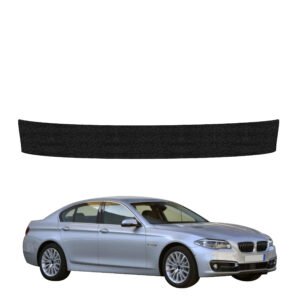 Juoda techninė apsauginė danga bagažinės slenksčiui BMW 5 F10 Sedan LCI (2012-2017) GRIZZ HeavyDuty Black
