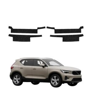 Komplektas 4w1 Juoda techninė apsauginė danga slenksčiams Volvo XC40 (2022-2026) GRIZZ HeavyDuty Black