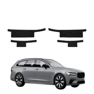 Komplektas 4w1 Juoda techninė apsauginė danga slenksčiams Volvo V90 (2021-2026) GRIZZ HeavyDuty Black