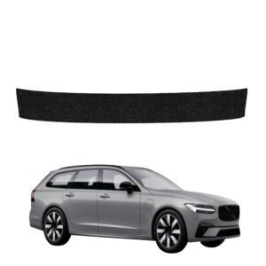 Juoda techninė apsauginė danga bagažinės slenksčiui Volvo V90 (2021-2026) GRIZZ HeavyDuty Black
