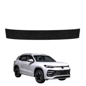 Juoda techninė apsauginė danga bagažinės slenksčiui Volkswagen Tayron (2025-2026) GRIZZ HeavyDuty Black