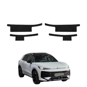 Komplektas 4w1 Juoda techninė apsauginė danga slenksčiams Volkswagen T-Roc (2025-2026) GRIZZ HeavyDuty Black