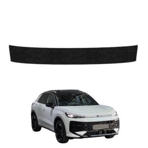Juoda techninė apsauginė danga bagažinės slenksčiui Volkswagen T-Roc (2025-2026) GRIZZ HeavyDuty Black