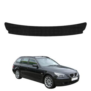 Juoda techninė apsauginė danga bagažinės slenksčiui BMW 5 E61 universalas PreLCI (2003-2007) GRIZZ HeavyDuty Black