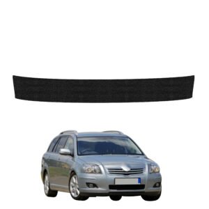Juoda techninė apsauginė danga bagažinės slenksčiui Toyota Avensis universalas (2003-2009) GRIZZ HeavyDuty Black