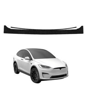 Juoda techninė apsauginė danga bagažinės slenksčiui Tesla Model X (2021-2026) GRIZZ HeavyDuty Black